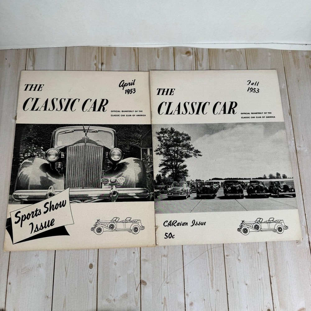 The Classic Car 1953‎ April Sports Show & Fall Caravan Issues CCCA Magazine